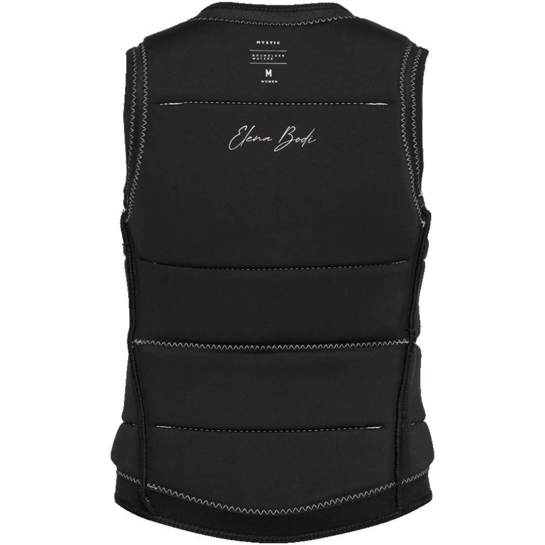 2026 Mystic Femmes Raspa Elena Bodi Front Zip Gilet De Protection Wake Impact 35005.260160 - Black